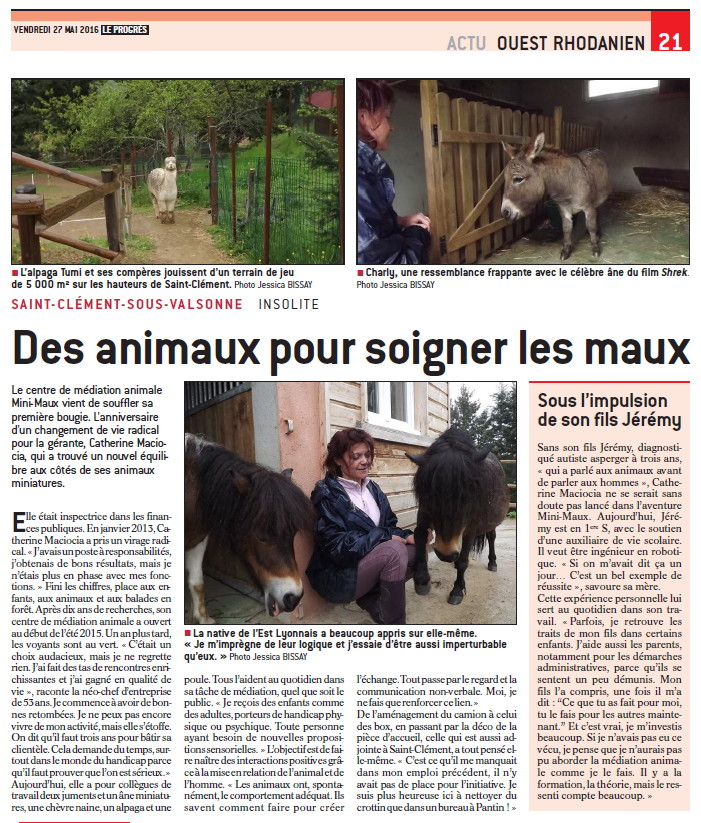 Des animaux pour soigner les maux